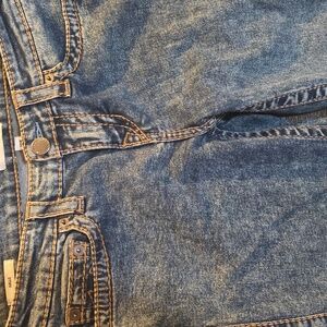 Y2K True Religion Halle Acid Wash Blue Women's Skinny Jeans